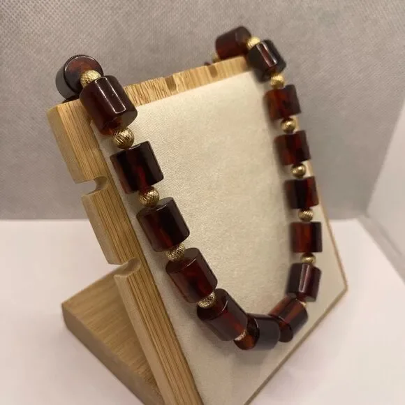 Rare vintage crown TRIFARI Bakelite choker necklace - Picture 1 of 14